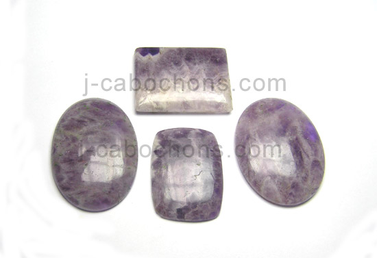 amethyst lace agate cabochons