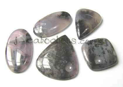 amethyst sage agate cabochons
